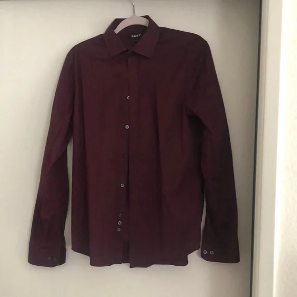 Dkny | Shirts | Dkny Mens Burgundy Dress Shirt